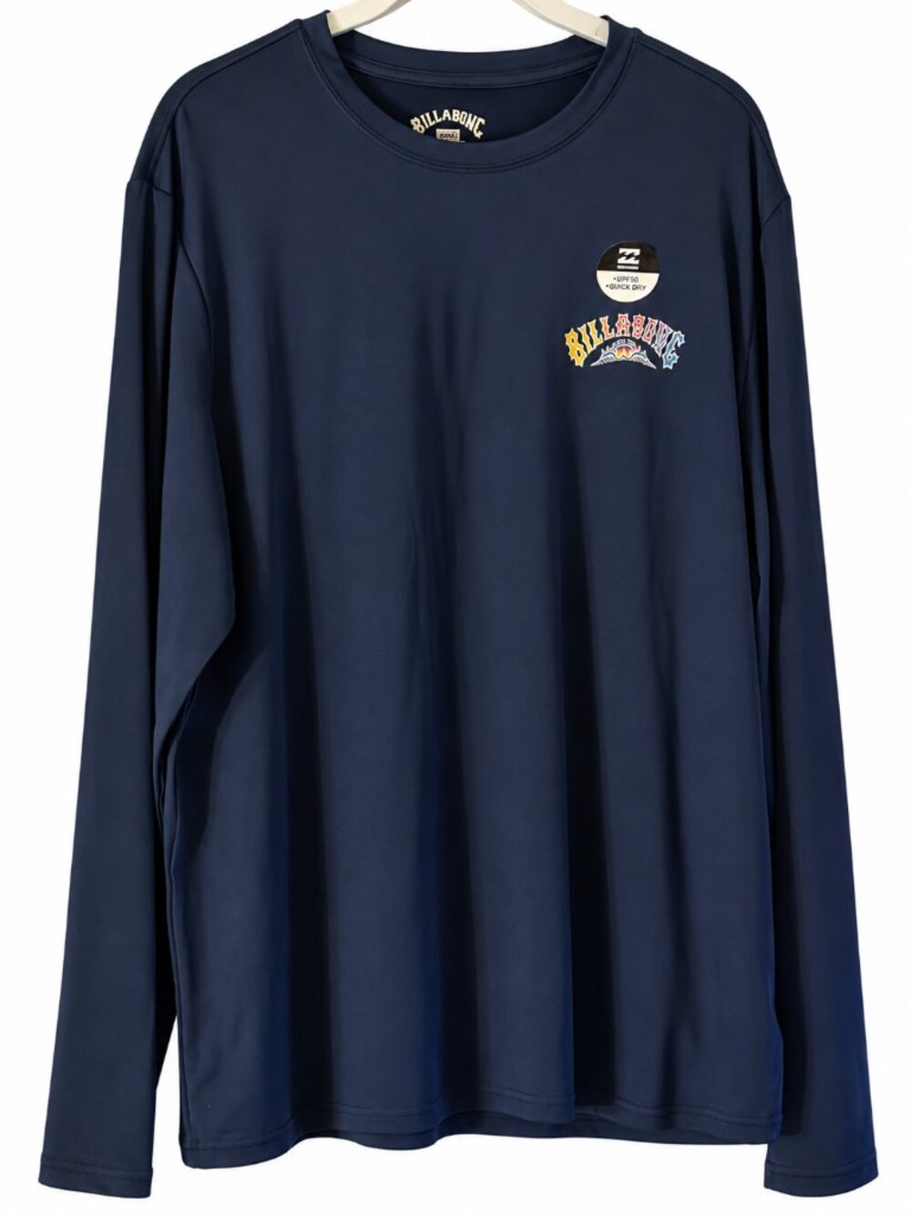 Billabong Thrash LS Sun Tee Men XL Navy UPF 50 Quick Dry Long Sleeve NWT MSRP$70